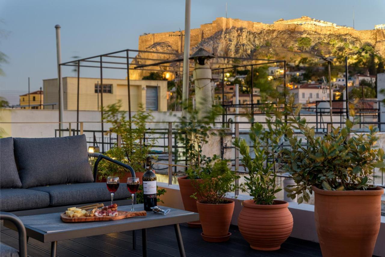 Meno Suite With Private Terrace - Jaccuzzi, Acropolis View Atenas Exterior foto