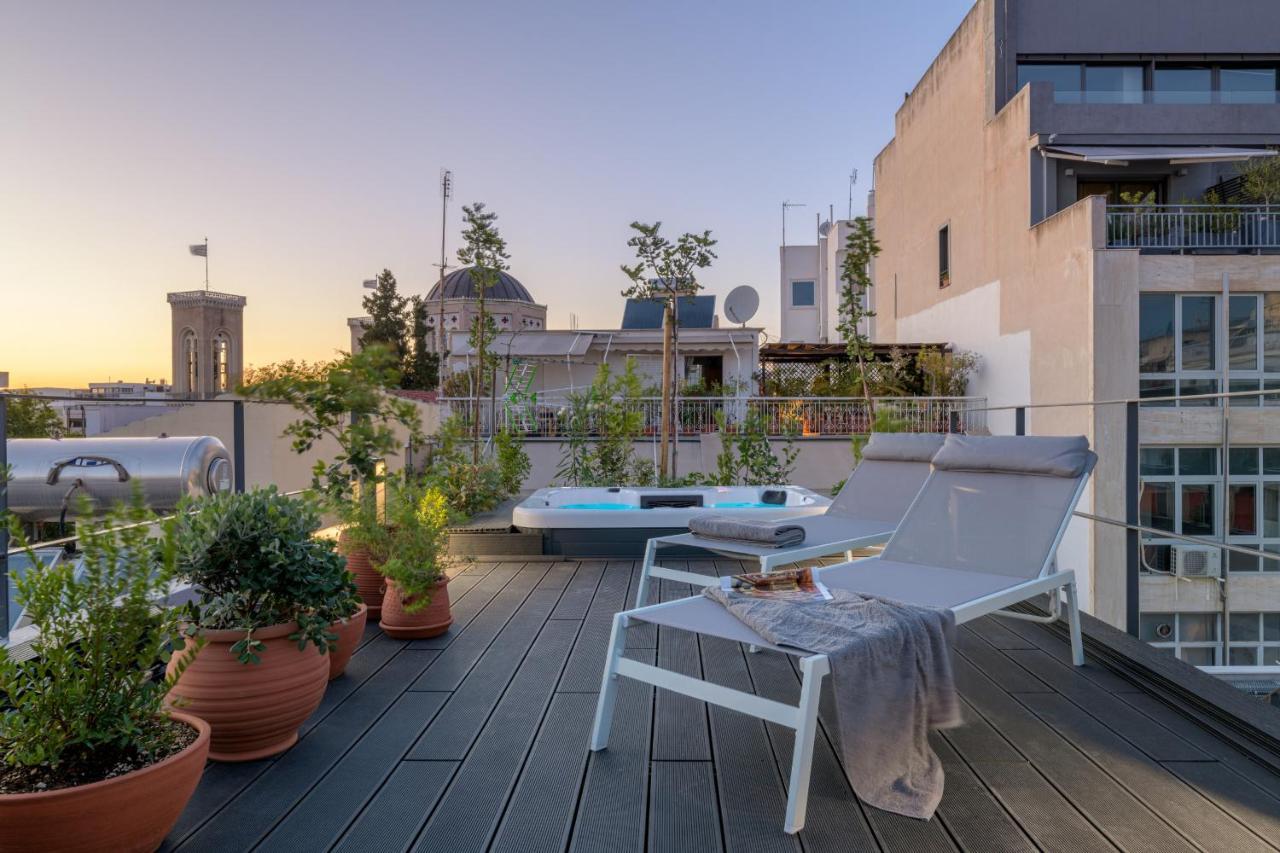 Meno Suite With Private Terrace - Jaccuzzi, Acropolis View Atenas Exterior foto